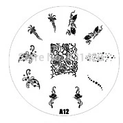 2015 new A Series A12 Nail Art Polish DIY Stamping Plates Image Templates Nail Stamp Stencil