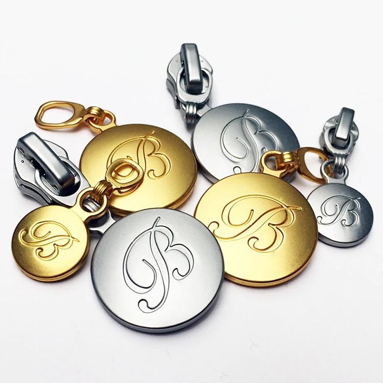 Hot Sale Fashion Decorative Garment Zip Pullers Custom Metal Zipper