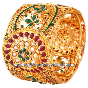 2015 Polki Bracelets Wholesale Online Indian Artificial Bangles