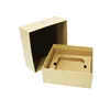 China factory price latest brown kraft paper hat cover box with inner tray hard disk packaging