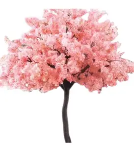 1~ 3 meter height indoor pink cherry blossom artificial tree artificial cherry blossom tree white for wedding decoration