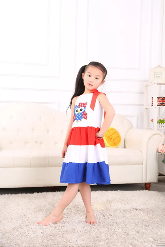 red white and blue dress kids