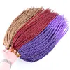 Free Shipping 24" 110g 3X Pre Twisted Jumbo Crochet Box Braids, Synthetic Crochet Braid Hair Extensions