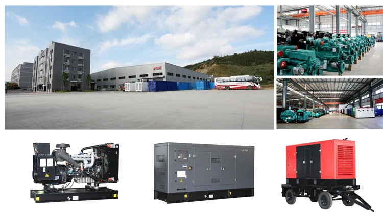 P100-200kworiginal UK radiator genset 150kva OEM China factory diesel genset