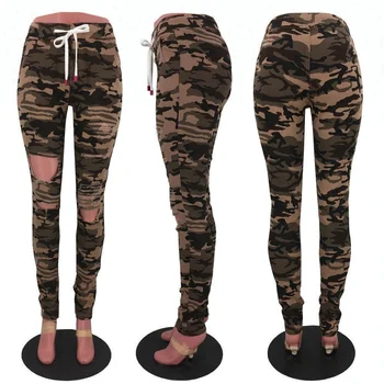 camo jogger jeans womens