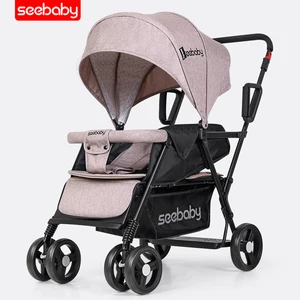 Image of China best selling twin baby stroller fold reclining seat baby carriage