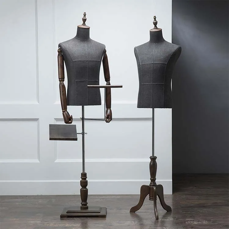 
Height 67cm 9kg men suit upper half body male mannequin torso with arms 