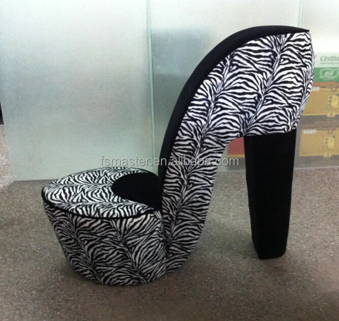 Alta calidad Silla confortable relajante Cebra de la manera y Negro