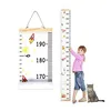 Wall Ruler Growth Chart Wood and Canvas Baby Growth Chart for Boys and Girls