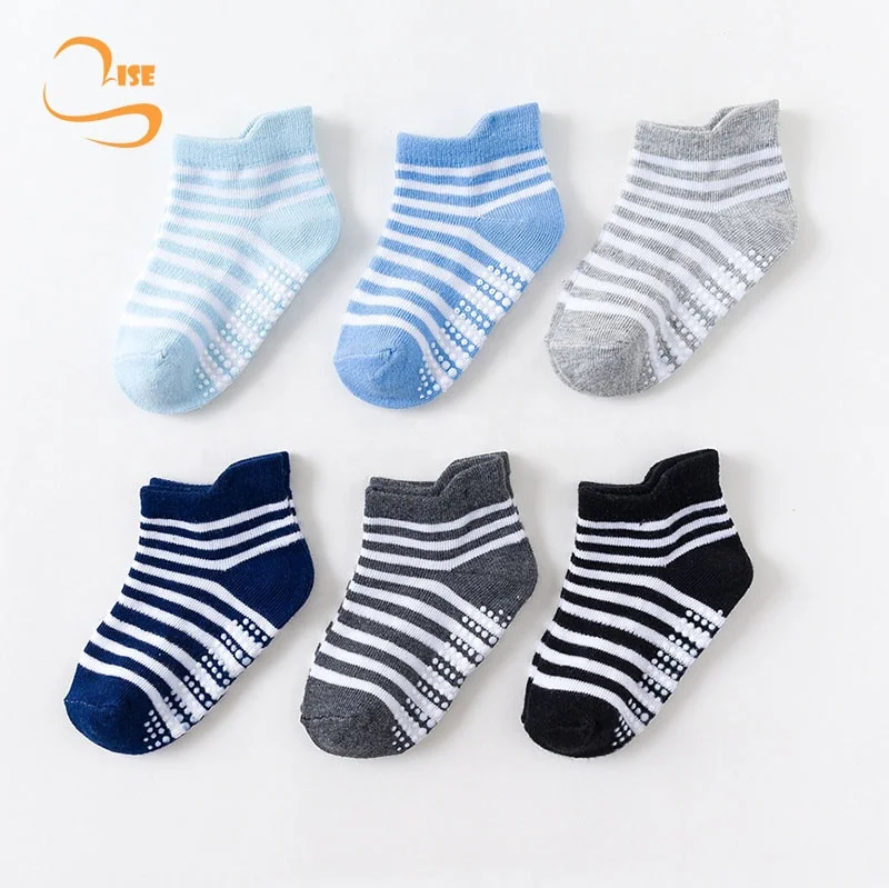 

Toddler Non Slip Ankle Socks Grip Baby Infant Kids Boys Girls Anti Skid, Multicolor