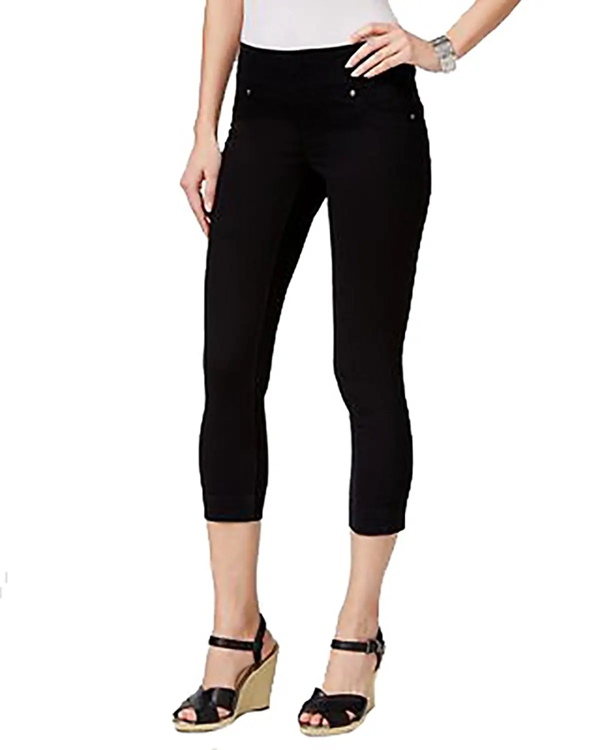 womens pull on jean capris