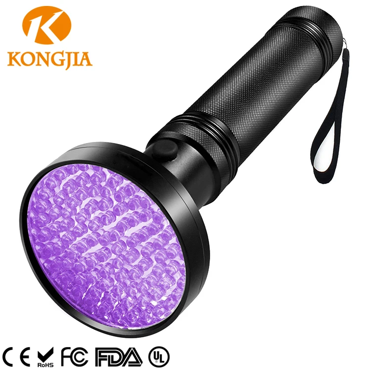 Best selling UV Black Light 100 LED UV Flashlight and Good use For Home & Hotel Inspection, Pet Urine & Stains Cheking