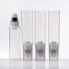 Top Quality D30mm 30ml Clear Soft Plastic tube with pink sponge tip applicators for Lip Gloss Eye Shadow