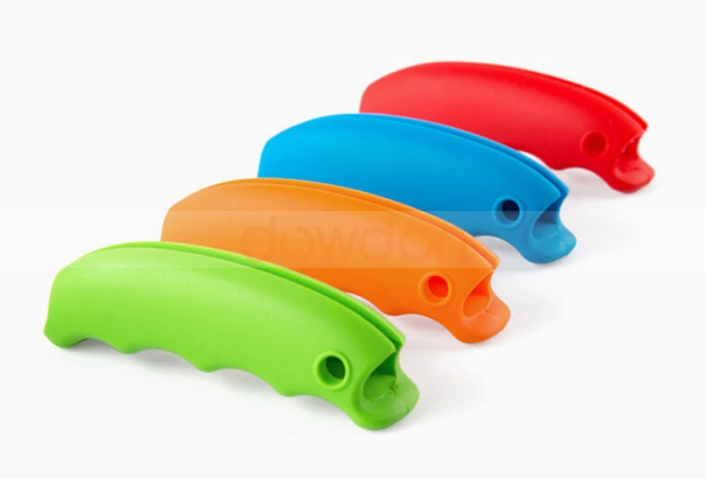 Colorful Shopping Bag Handle Cover Finger Protector Silicone Shopping