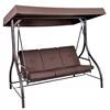 Outdoor aluminum porch swing garden hammock swing kids porch swing with adjustable canopy