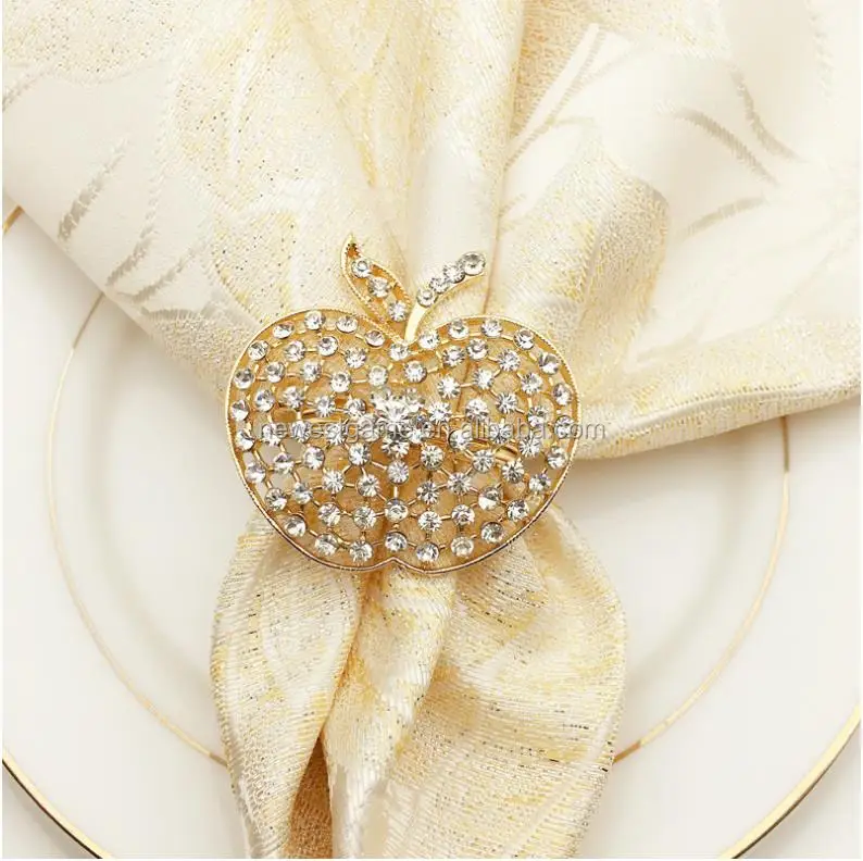 

Hotel wedding banquet fruit napkin ring ring Christmas napkin ring metal mouth