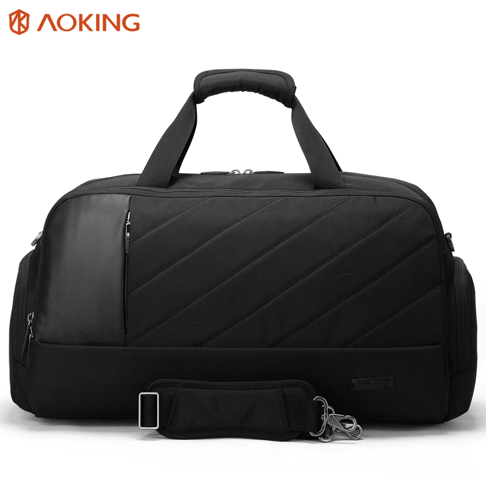 

multifunction polyester travelling weekend bag waterproof men travel bag with shoe compartment