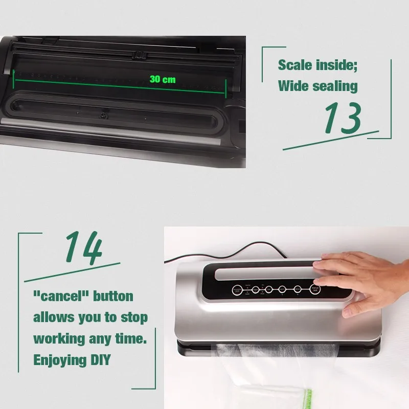 2017 Newest Design Protable Automatic Foodsaver Vacuum Sealer Packing Machine