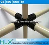 Rotational lean pipe metal joint for Parallel structure rack pipe system,black coated metal joint for pipe workbench and storage