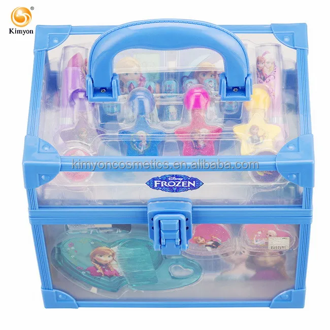 
Disneys Frozen Elsa And Anna Deluxe Cosmetic carry Case gift set Make Up Girls Play Set 
