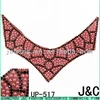 v shape red color hot fix rhinestone sheet shoes strass uppers