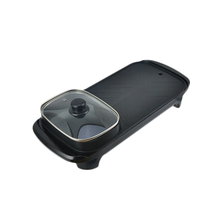 
Realbei Al-2462 factory supply attractive price 600w hot pot and bbq grill 