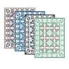 Camoone Non Slip Kitchen Mat (Greek Garden) Blue & Off-White Decorative Vinyl Kitchen Floor Mat - Hypoallerg