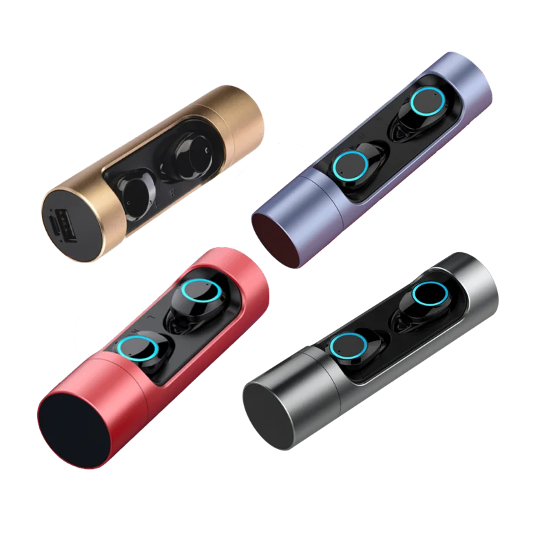 

Active Noise Cancelling TWS 5.0 Bluetooth Wireless Headset, Red/black/gold