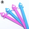 LG-SL-A001 colorful retractable high quality id silicone doll mobile phone rubber lanyard hang rope