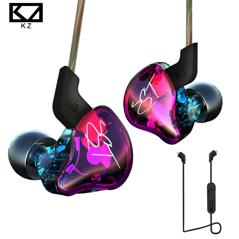 

KZ ZST Earphones 1DD+1BA Driver Dynamic & Armature in Ear Monitors Noise Isolating HiFi Music Sports Earbuds Headset