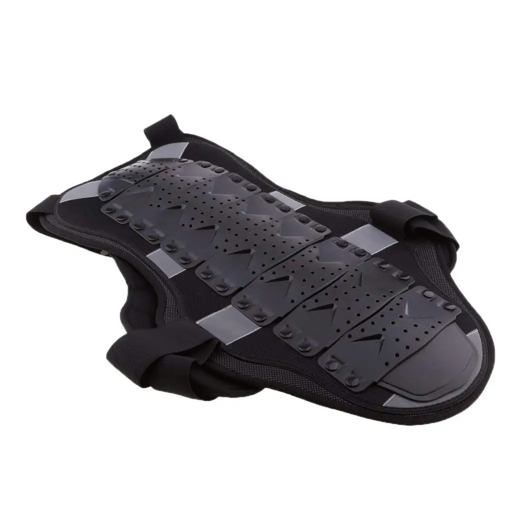 Dolity Motorcycle Vest Body Guard Chest Back Protector Vest Protector for Riding Cycling Skating Skiing Scooter Black