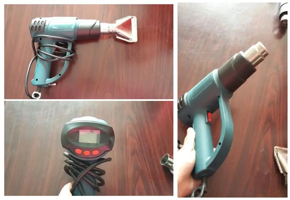 Temperature adjustable heat gun for T shirt