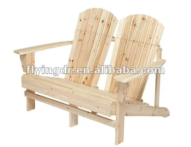 Patio Unfinished Adirondack Bench Double Wood Chair Buy Unfinished Wood Chair Patio Chair Outdoor Furniture Product On Alibaba Com