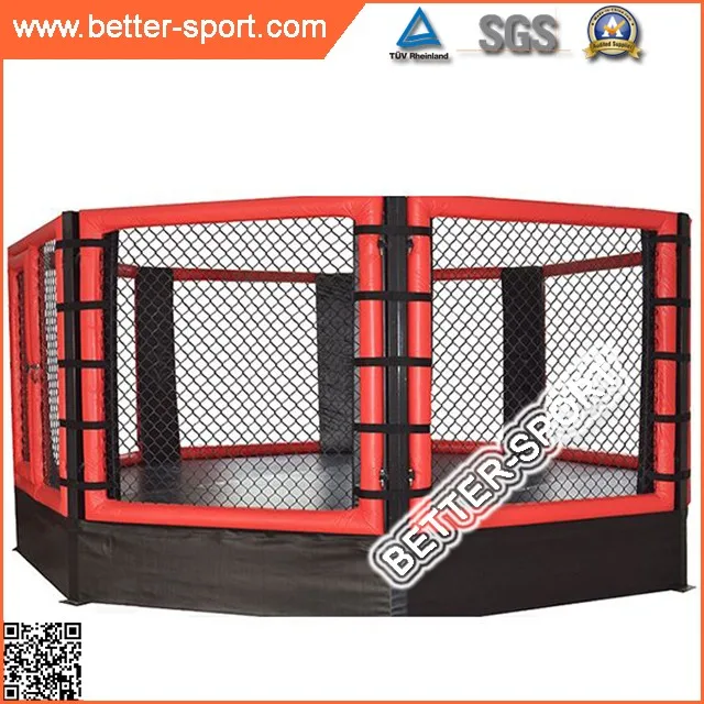 
height platform competition quality octagon mma cage 