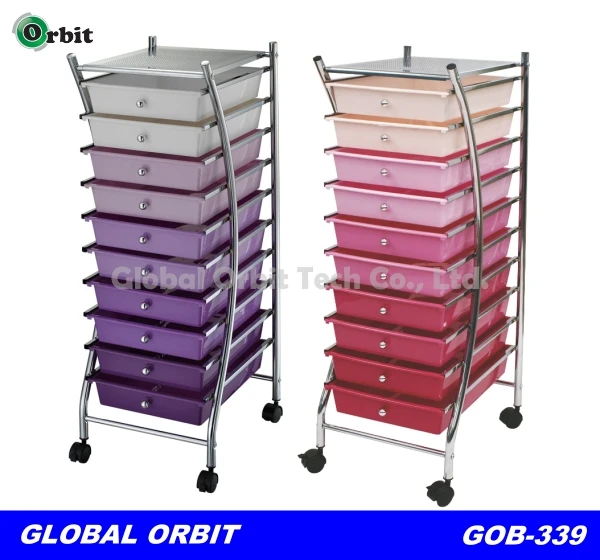 Mobile 10 Drawers Plastic Cart With Drawers Storage Trolley Buy
