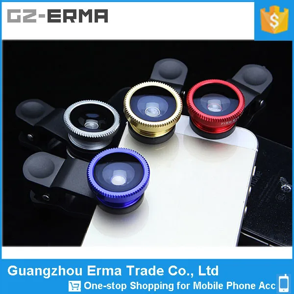 2016 Newest Universal 3in1 Fish Eye Mobile Phone Camera Lens
