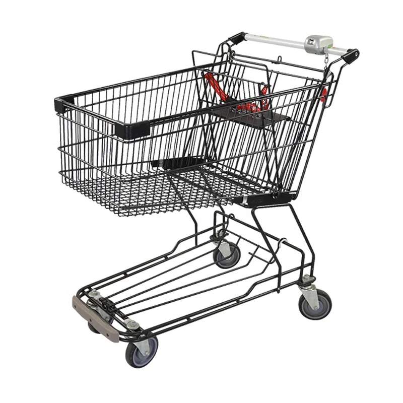 180l Shopping Trolley,Shopping Cart,Supermarket Mall Cart - Buy ...