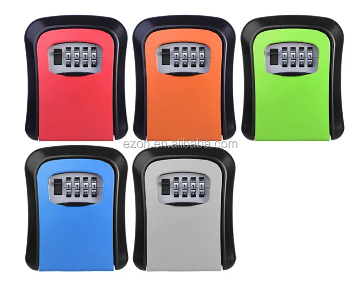 キーセーフ収納ロックボックス/屋外壁掛けデジタルキーセキュリティボックスロック/4桁コンビネーションロックボックス Buy 高品質の壁は