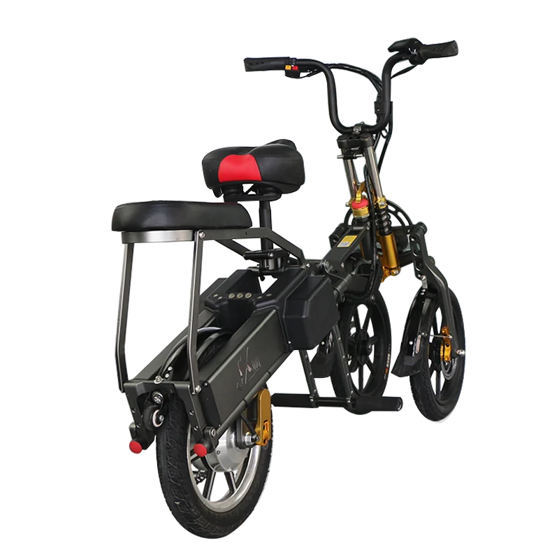 

2021 Latest Version 3 Wheel E-Bike Foldable Three Wheel Electric Bike 10.4Ah Battery Folding 3 Wheel Electric Scooter for Sales