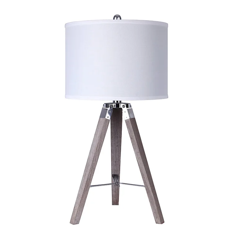 Nordic Design  Retro Wood Tripod Table Lamps Handmade Desk Light /wooden table lamp/wooden desk lamp