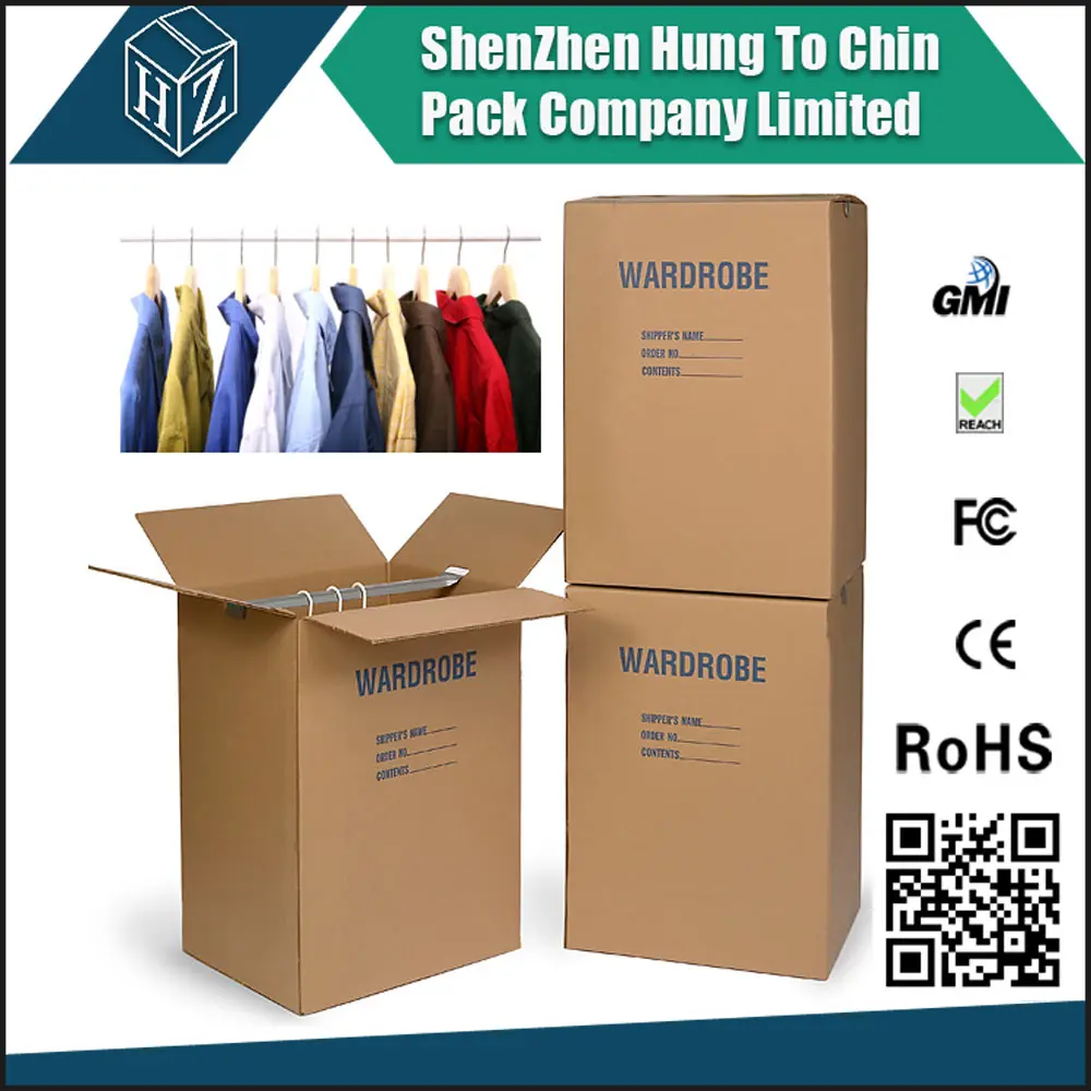 Wardrobe House Moving Carton Box With Hole For Handle Buy Wardrobe