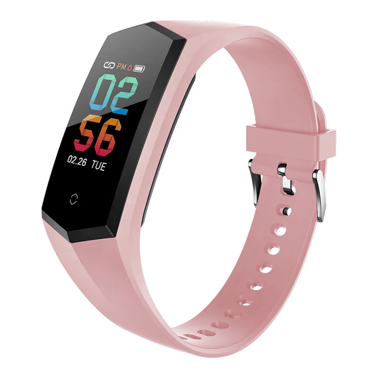 

FITUP V17 color touch screen heart rate smart bracelet Fitness tracker with female period reminder