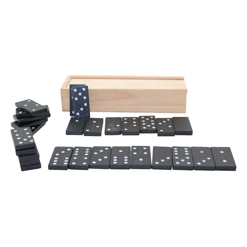 

Best Selling Dominos Set Premium 28 Pcs Double Six Dominoes in Wooden box