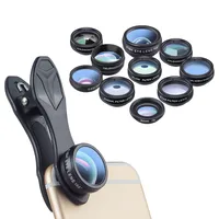 

Apexel trending hot online lens universal portable clip on travel 10in1 camera lens for cell phone