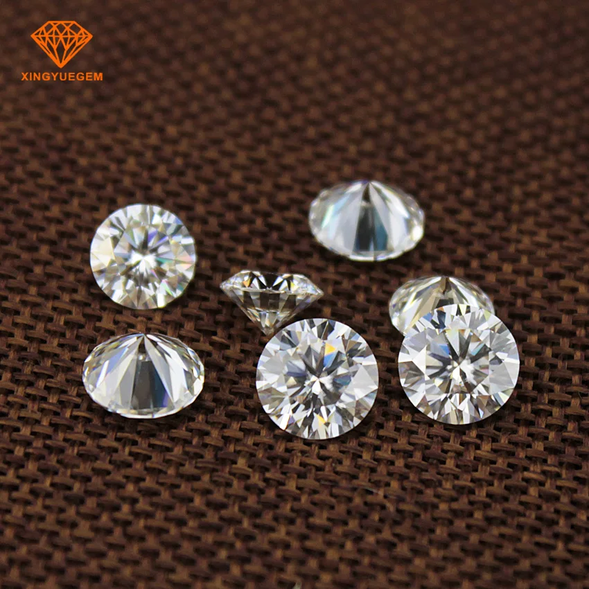 

wholesale  round DEF color 1 carat VVS clarity clear white moissanite diamond