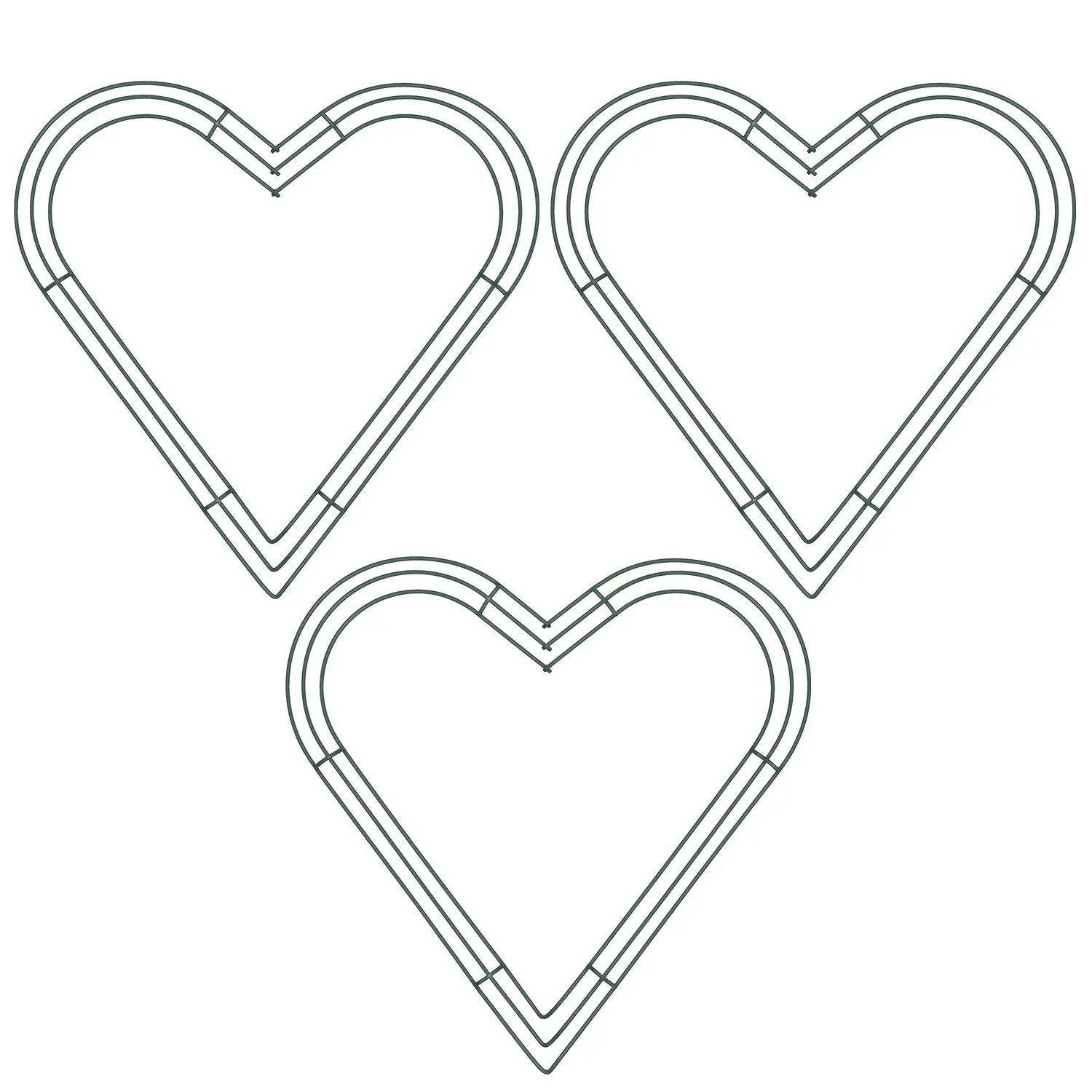 Frame Arrangements Find Deals On Line At Get Quotations Bememo Heart Shaped Wire Wreath Frame 16 Inch Green Flower Metal Rings For Valentine S Day