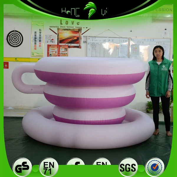 Pink Giant Inflatable Coffee Cup Balloon Floats Cup Holder Buy Giant