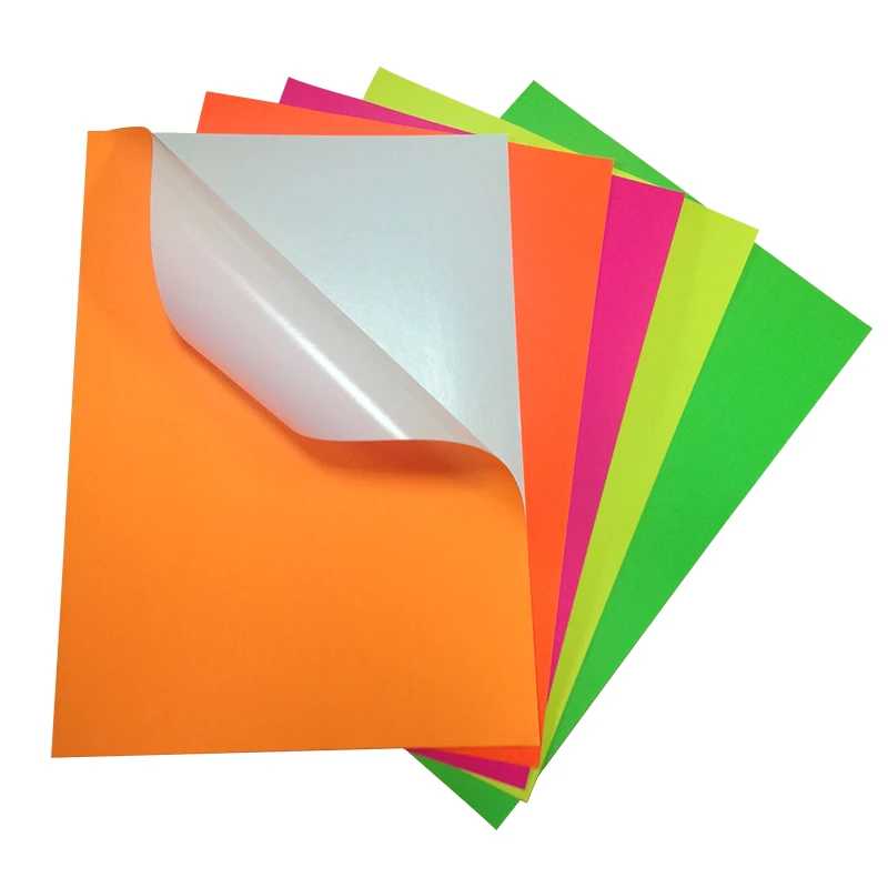 

Hot Products Multiple Color Self Adhesive Fluorescent Sticker Paper