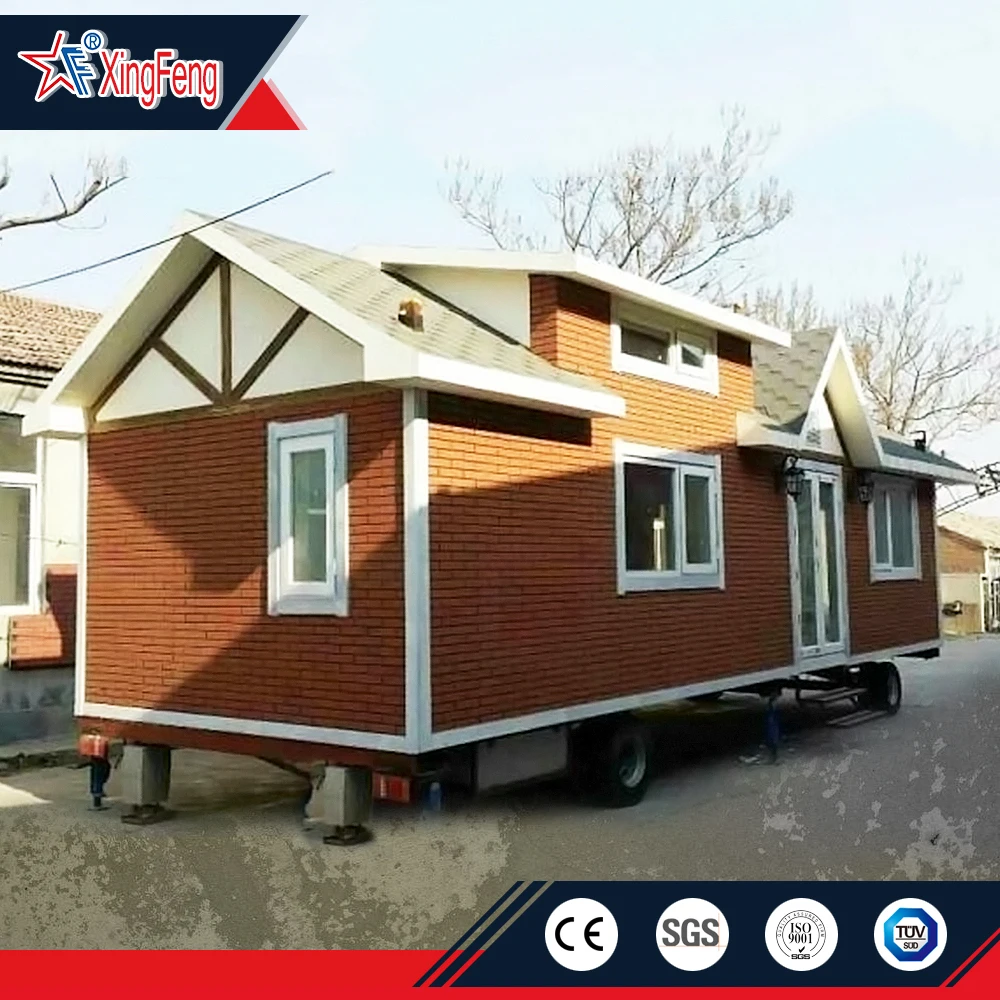 Mobile minuscules maisons mobiles/remorque de camping-car de base/préfabriquée maison mobile sur roues