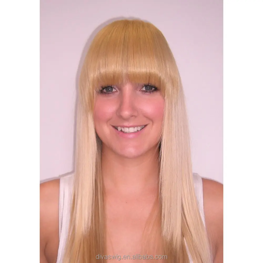 

clip bangs straight fringe hairpiece for woman blunt bob cut hairstyle 100human remy hair